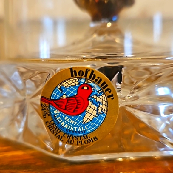 Vintage Hofbauer Lead Crystal - Singing Bird in Cage - Made in Germany 🇩🇪 - Picture 2 of 6